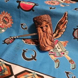 Hand Carved Folk Art Corkscrew